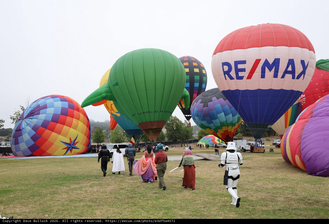 Star Wars Costumed Characters at Hot Air Balloon Festival