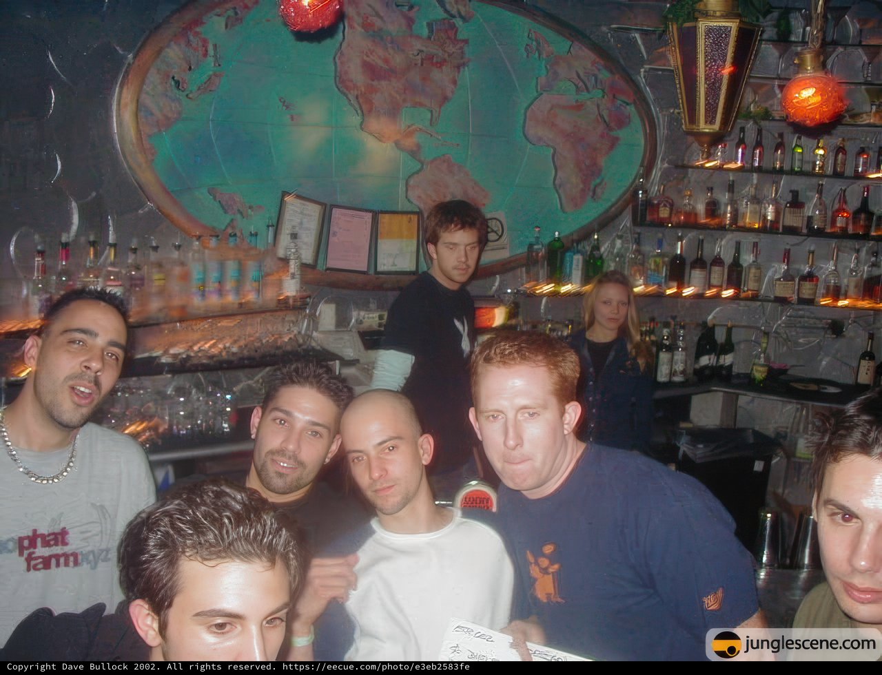 Group of men enjoying a night out at the bar