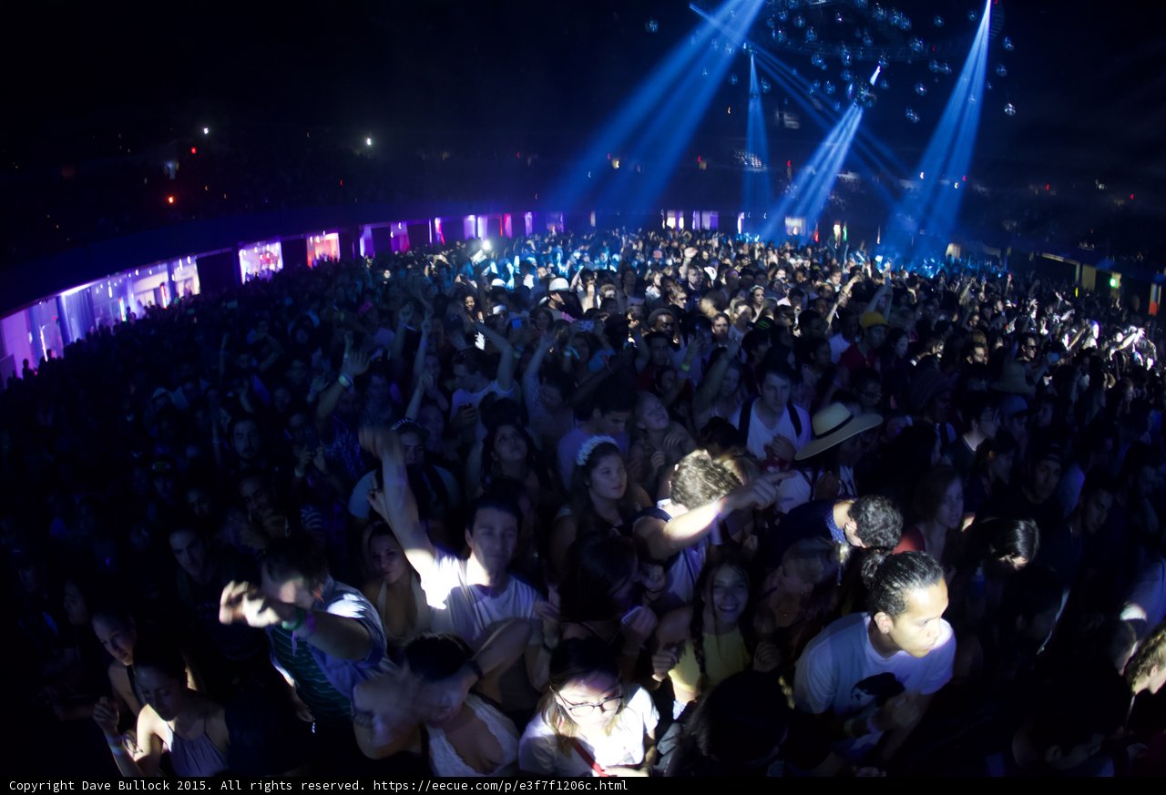 Dancing Crowd Wide View