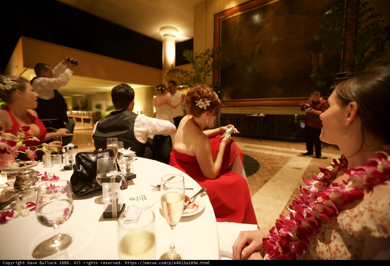 Wedding Reception at Hawaiian Restaurant
