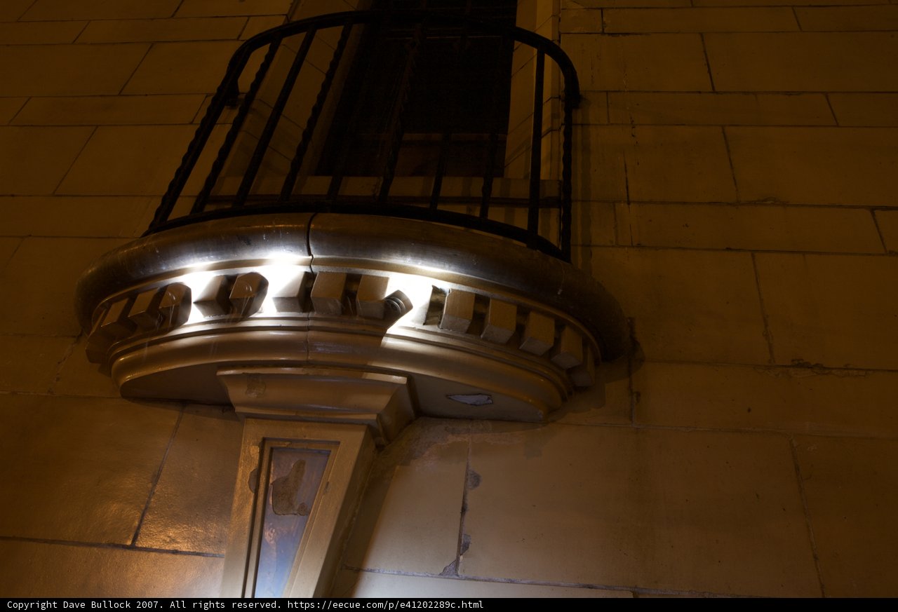 Illuminated Balcony