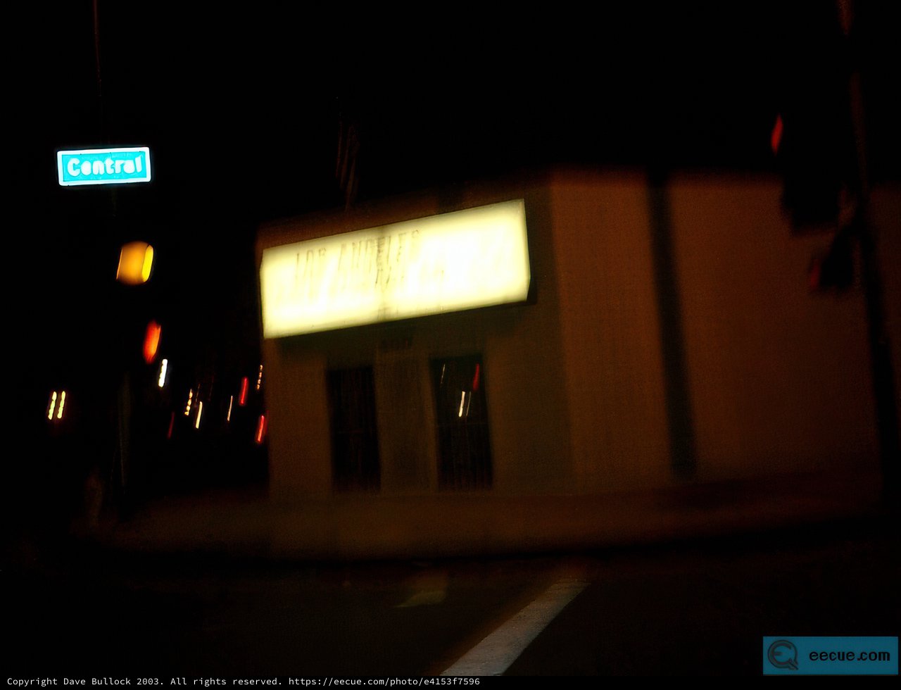 Blurry Nighttime Building