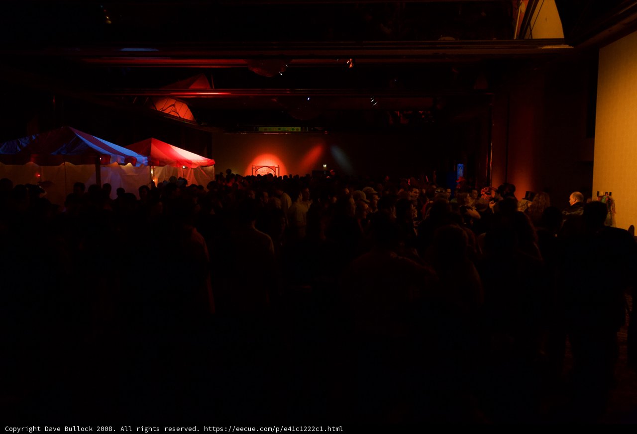 Red Lights and Urban Nights: A Crowd Comes Alive