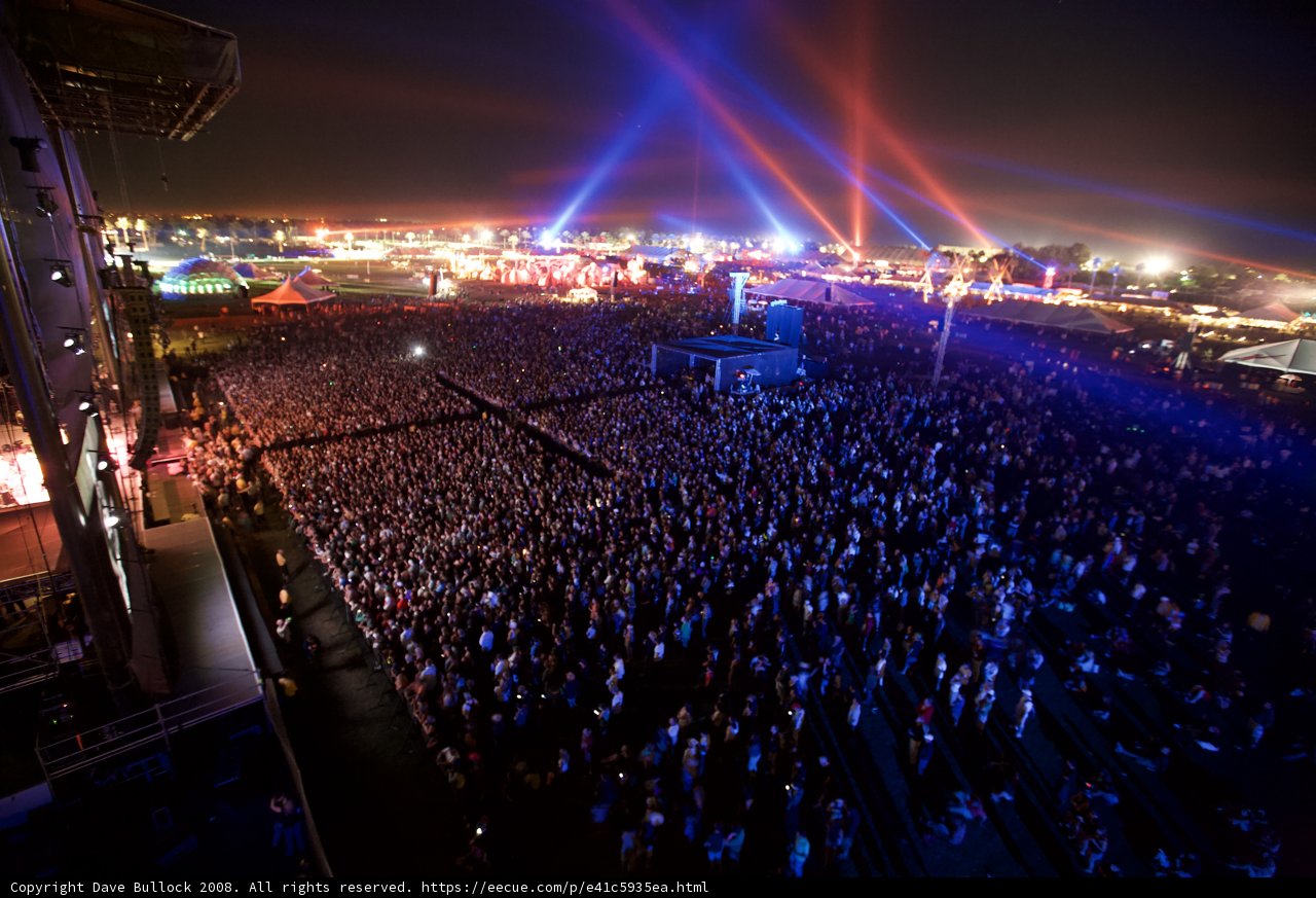 Night Sky Rocks at Coachella 2008