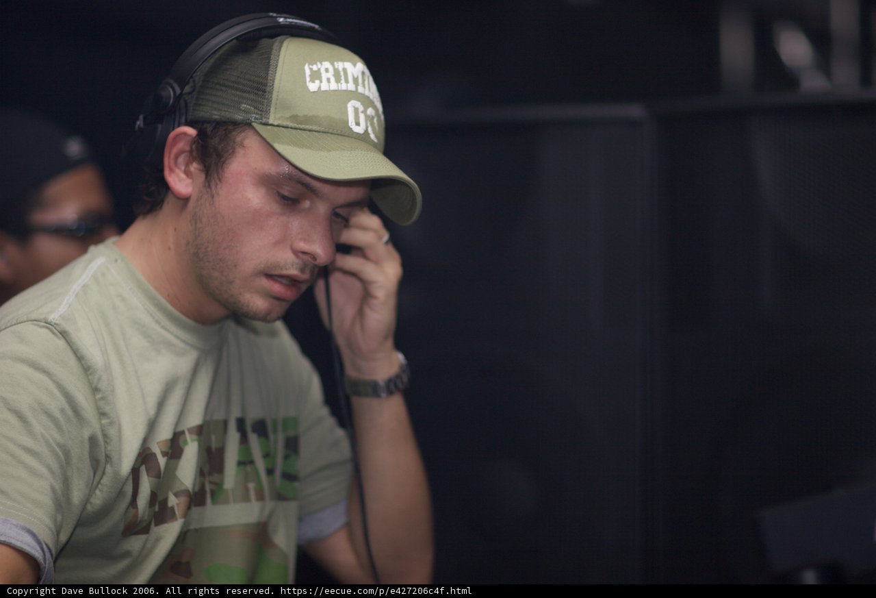 Andy C rocks a classic baseball cap