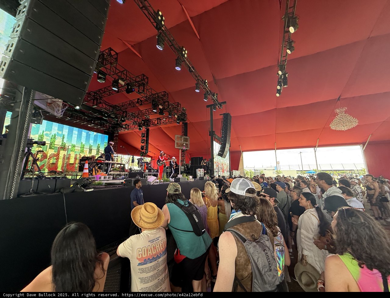 Electric Vibes Under the Red Canopy