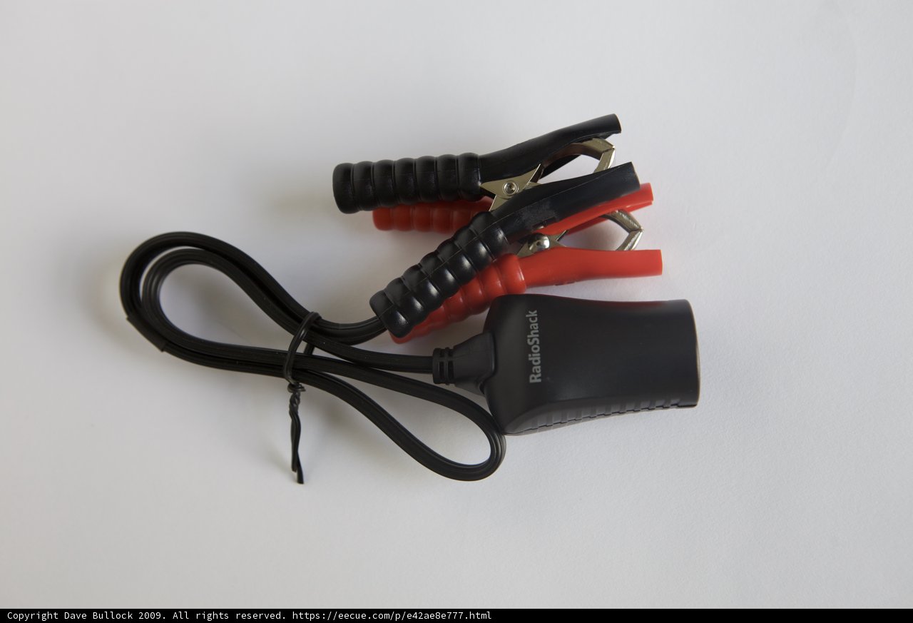 Black and Red Cable with Clips