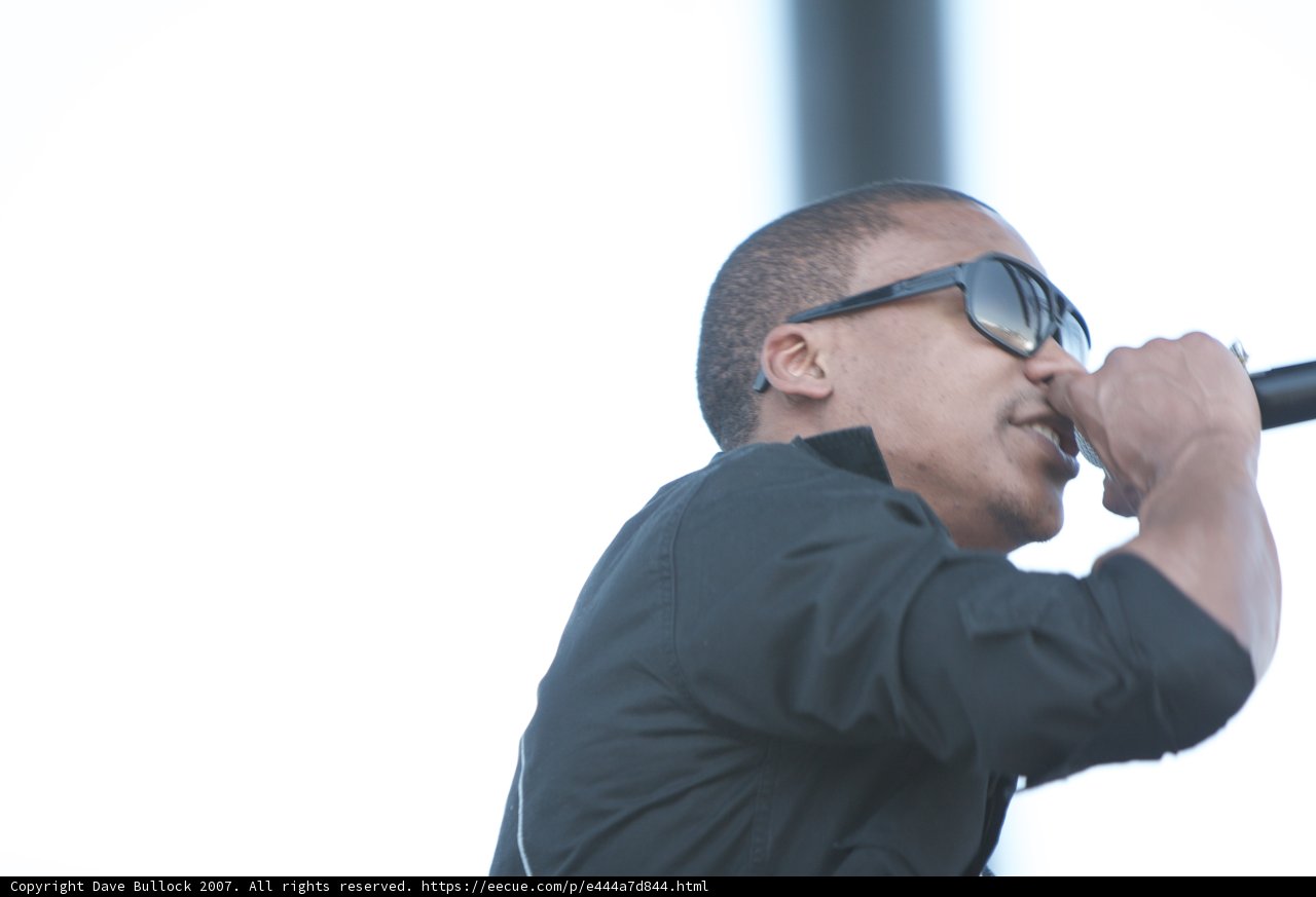 Sunglasses and Mic at Coachella