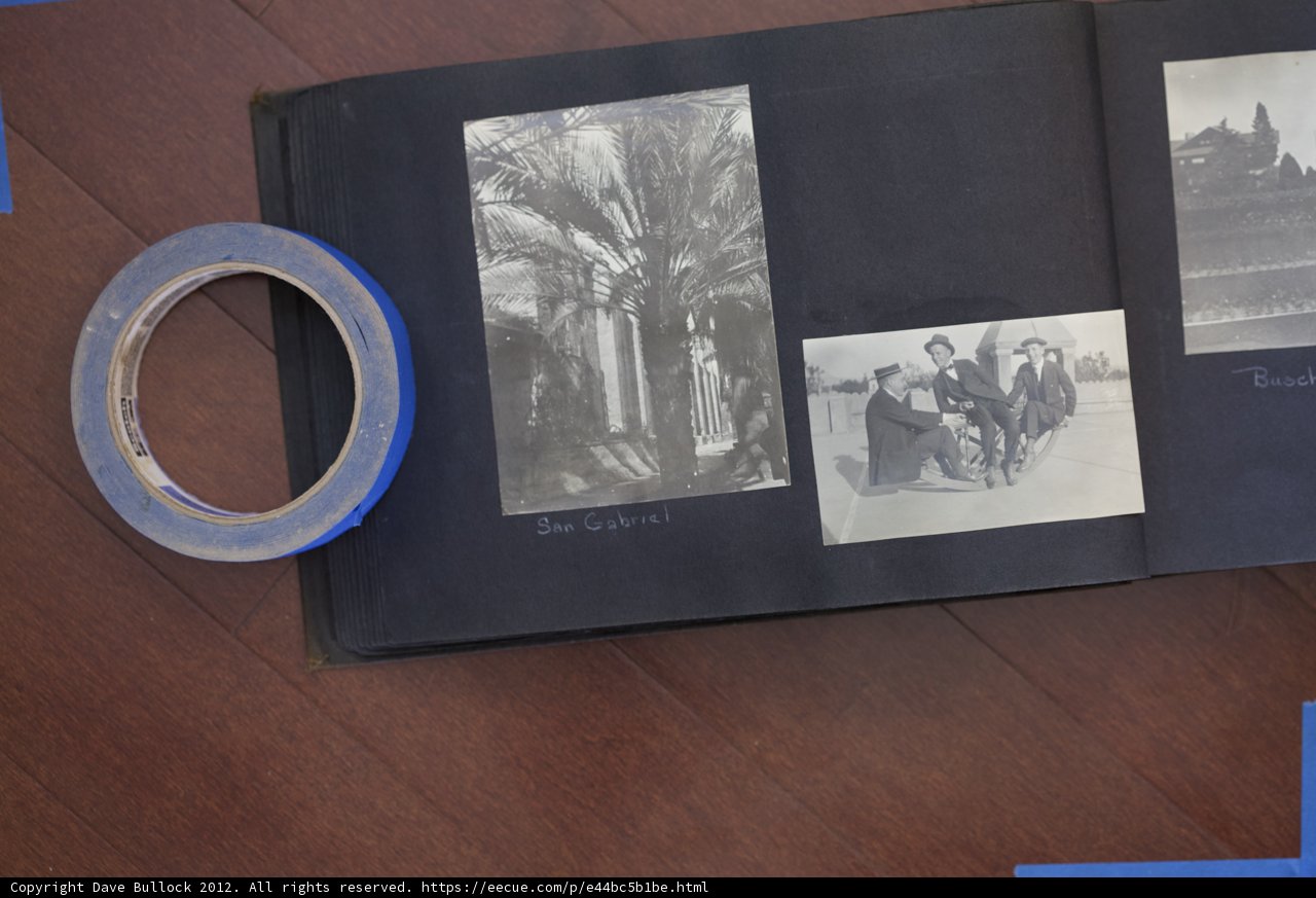 The Document with Blue Tape