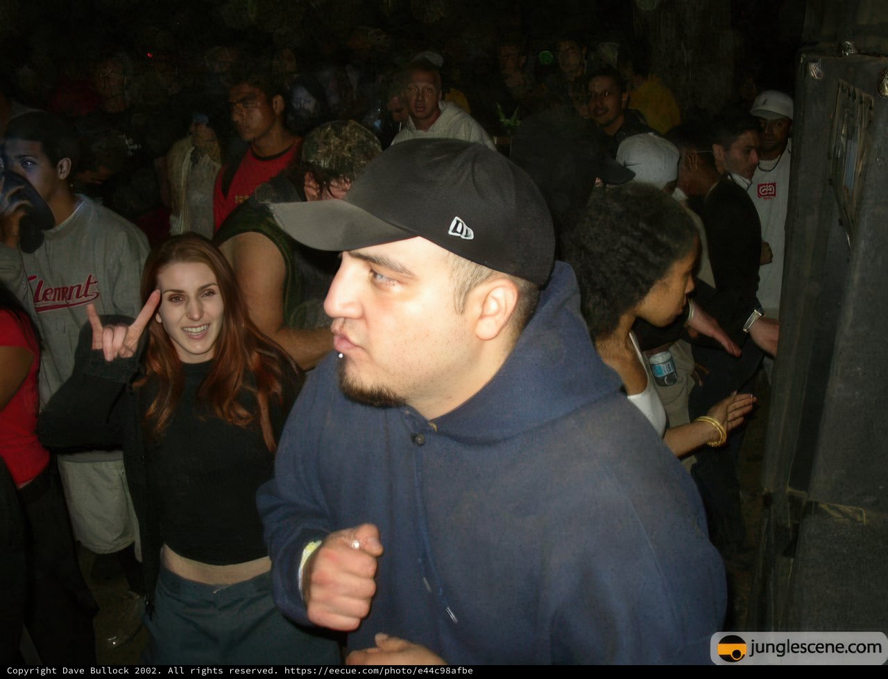 A Man Stands Out in the Crowd