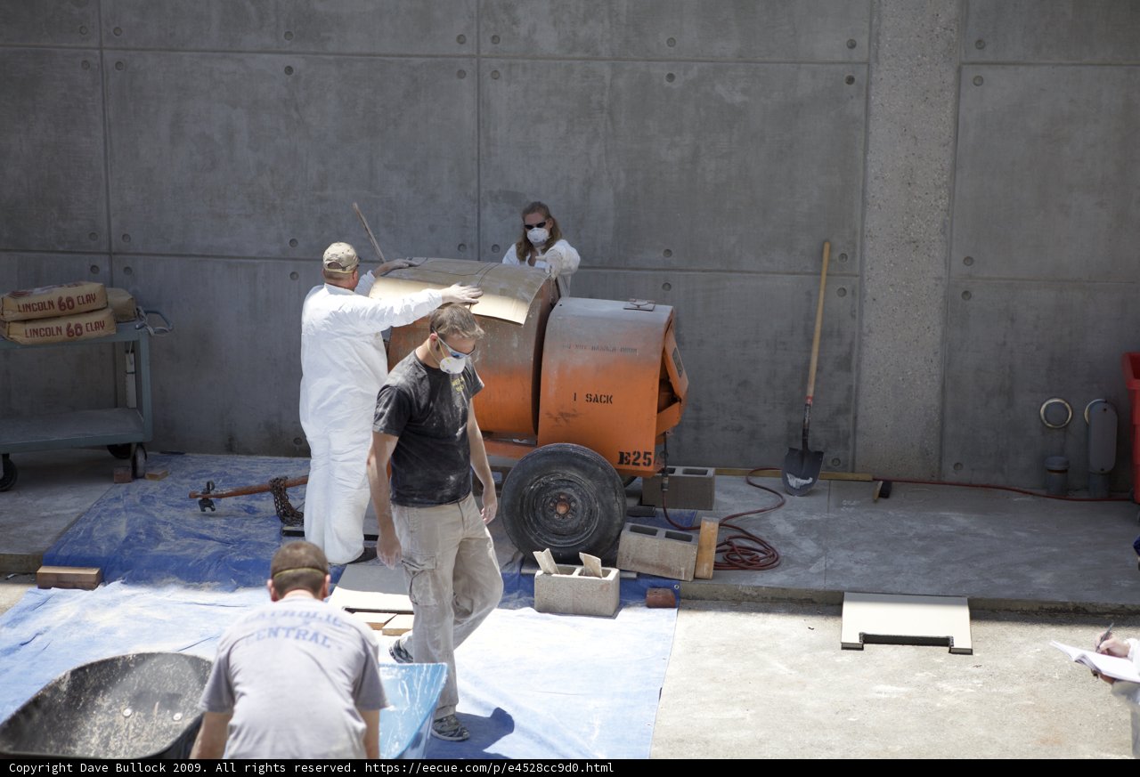 Concrete Wall Construction Crew