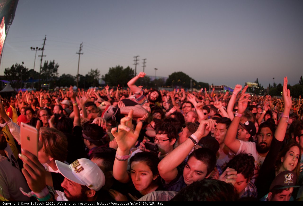 Crowd with iPad Filming