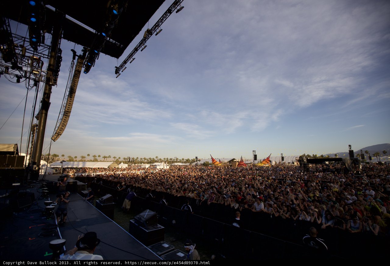 Massive Crowd at Coachella Music Festival