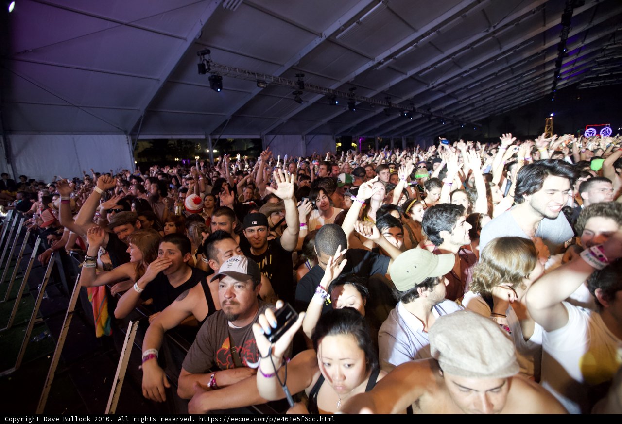 High Energy Crowd at 2010 Coachella