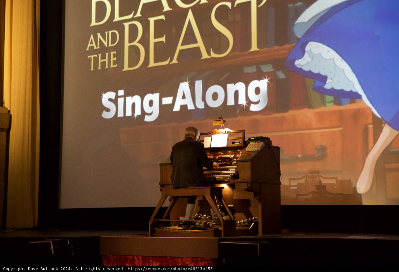 Captivating Organ Performance at the Beauty and the Beast Sing-Along