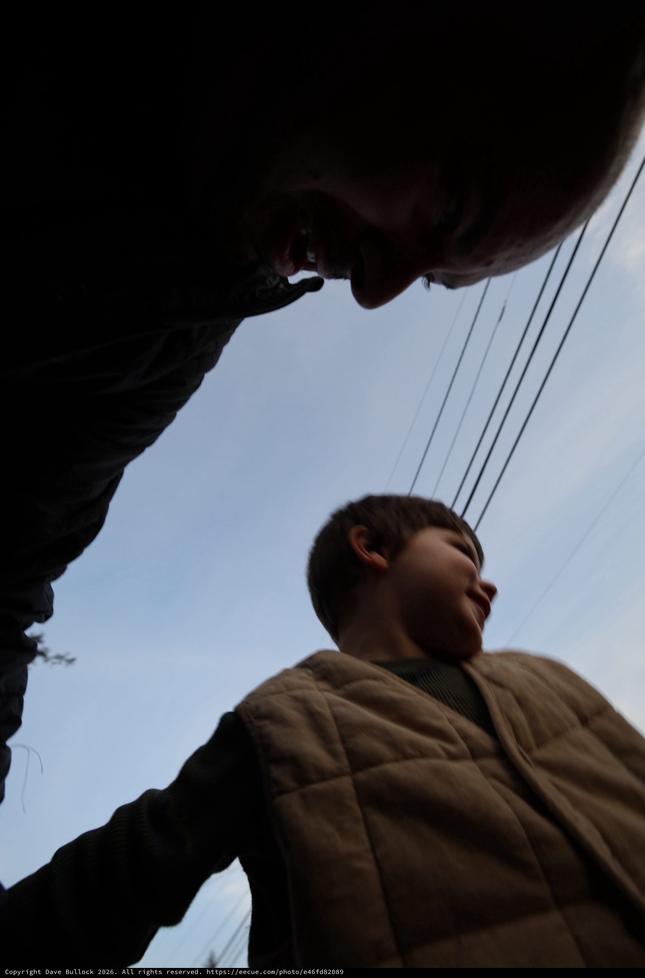 Low Angle Portrait of Person in Brown Jacket