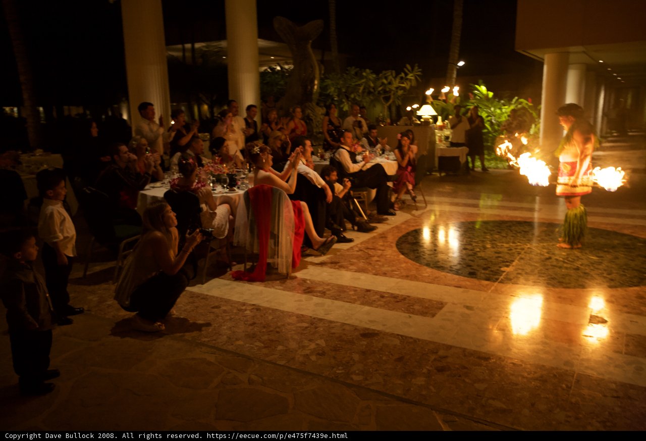 Fiery Performance in a Hawaiian Night