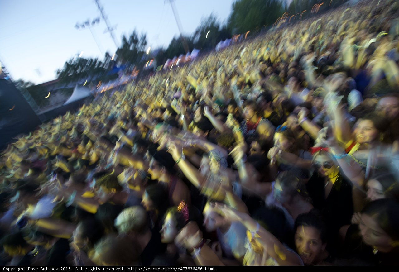Golden Blur Crowd Energy