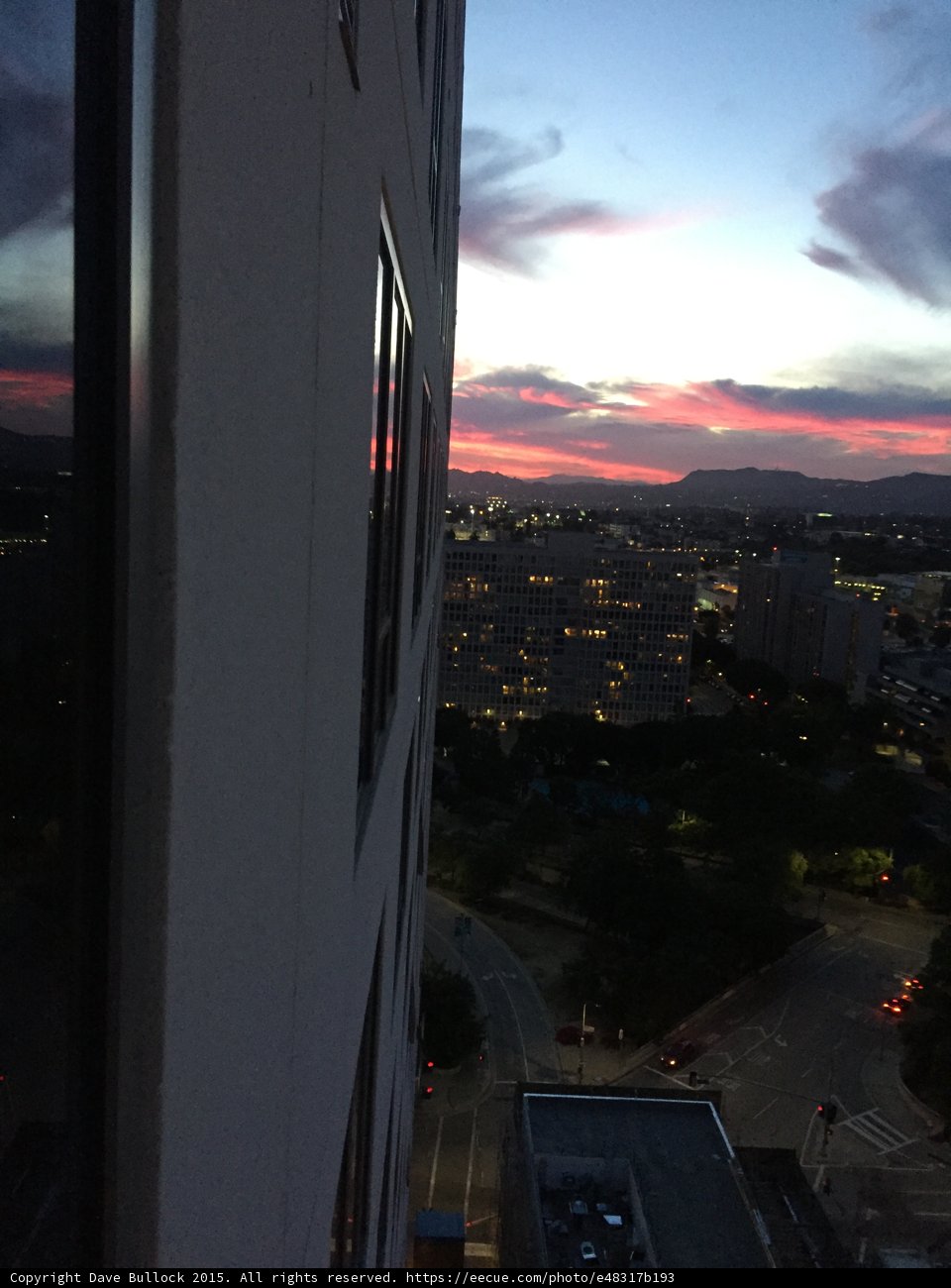 Sunset Through Window