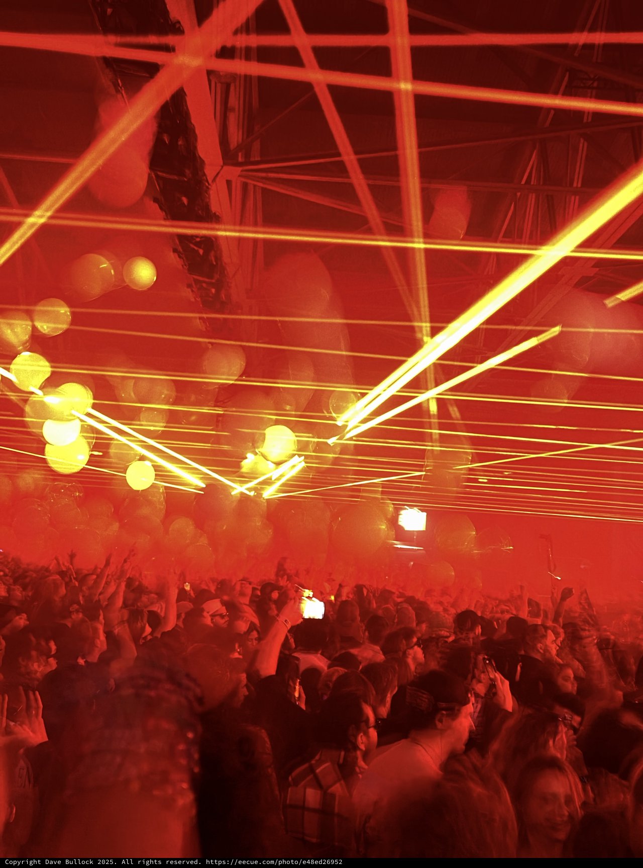 Laser Light Show at Electronic Music Concert