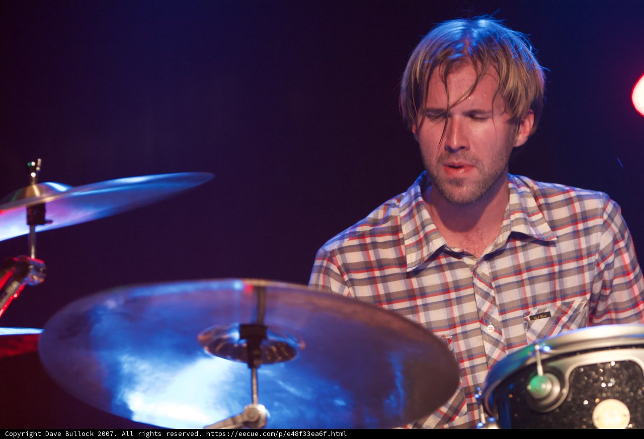 Brooks Wackerman performing on drums at the Bad Religion Glasshouse concert in 2007