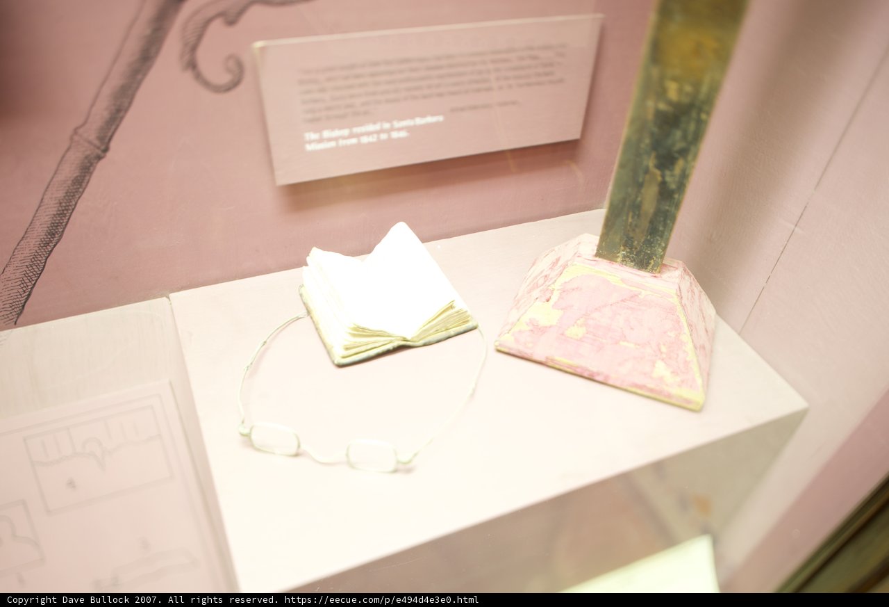 Book Collection at Santa Barbara Mission Exhibit
