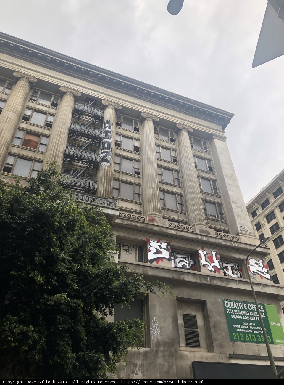 City High-Rise with Eye-Catching Sign