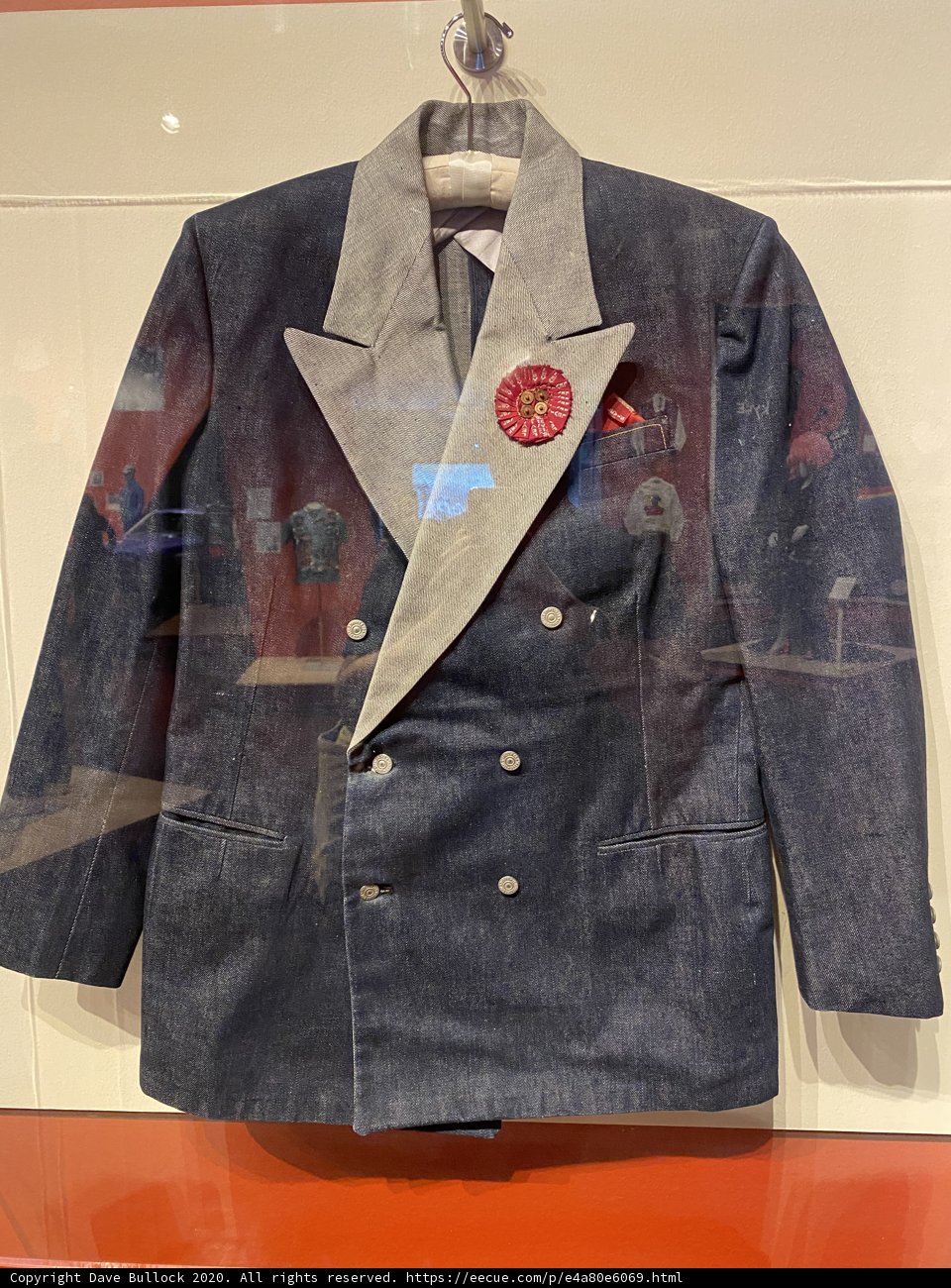 The Blue Suit with a Pop of Red
