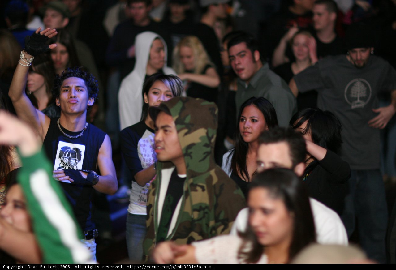 Hoodie man in the crowd