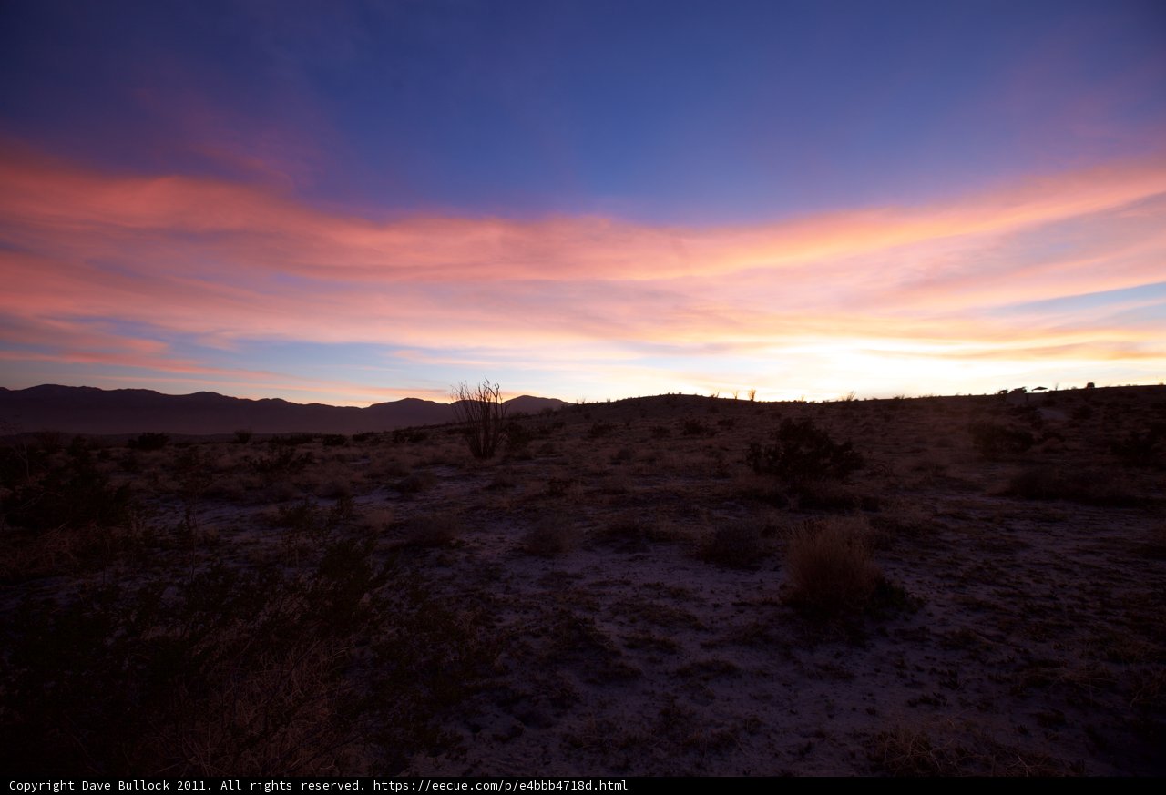 A Colorful Desert Sunset