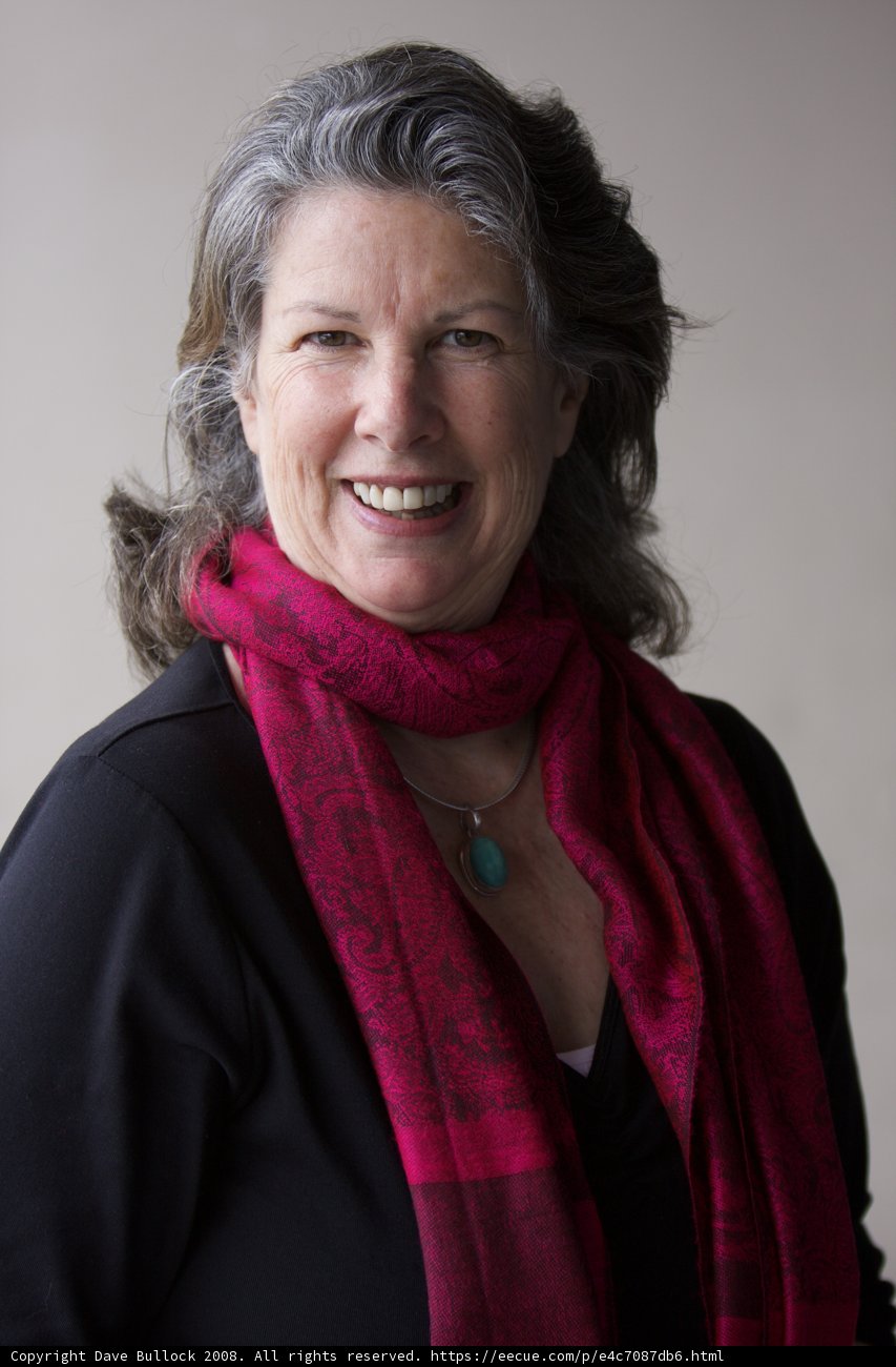 Rhoda B, The Happy Woman with a Red Scarf