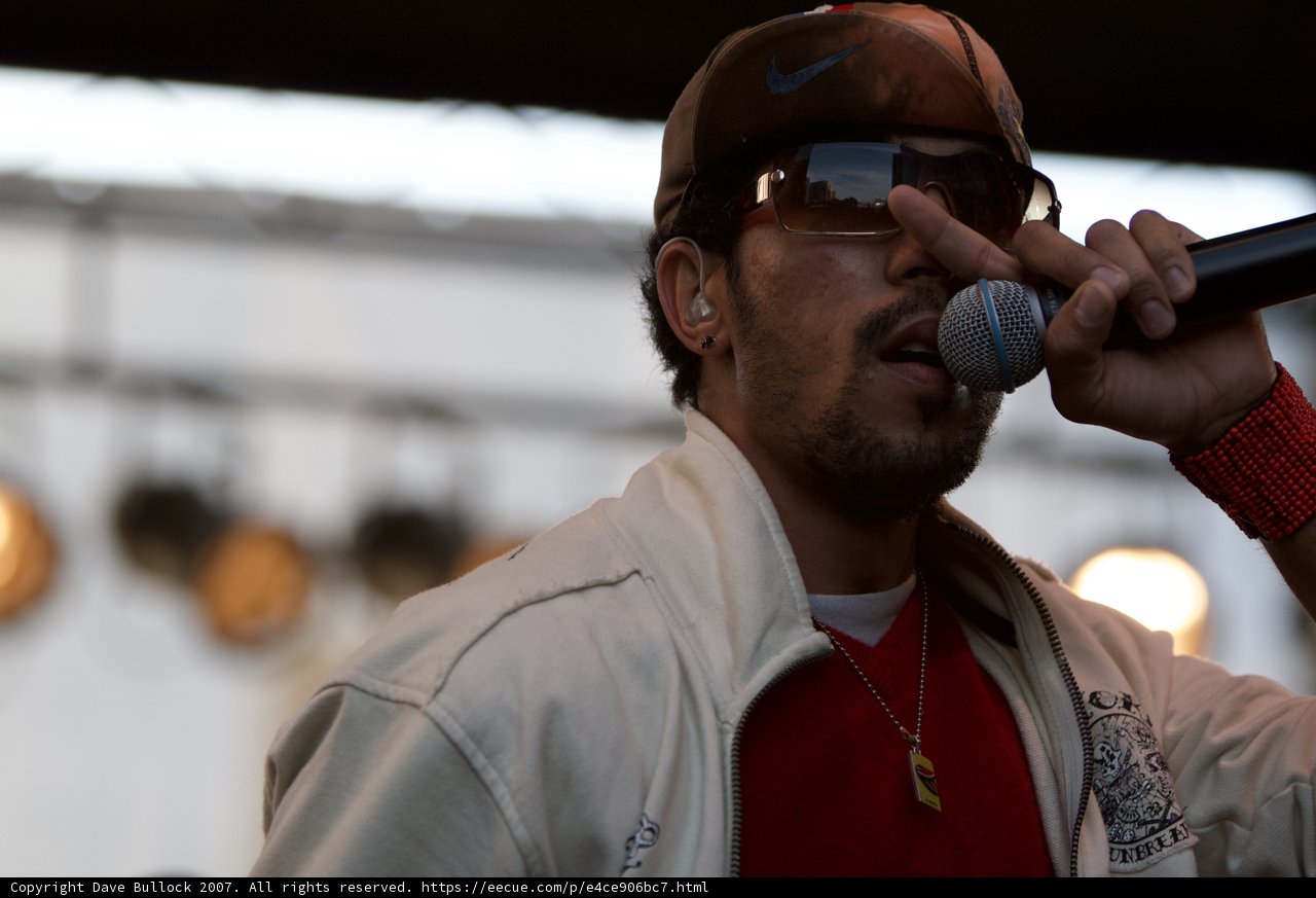Mic in Hand, Enthralling the Crowd!