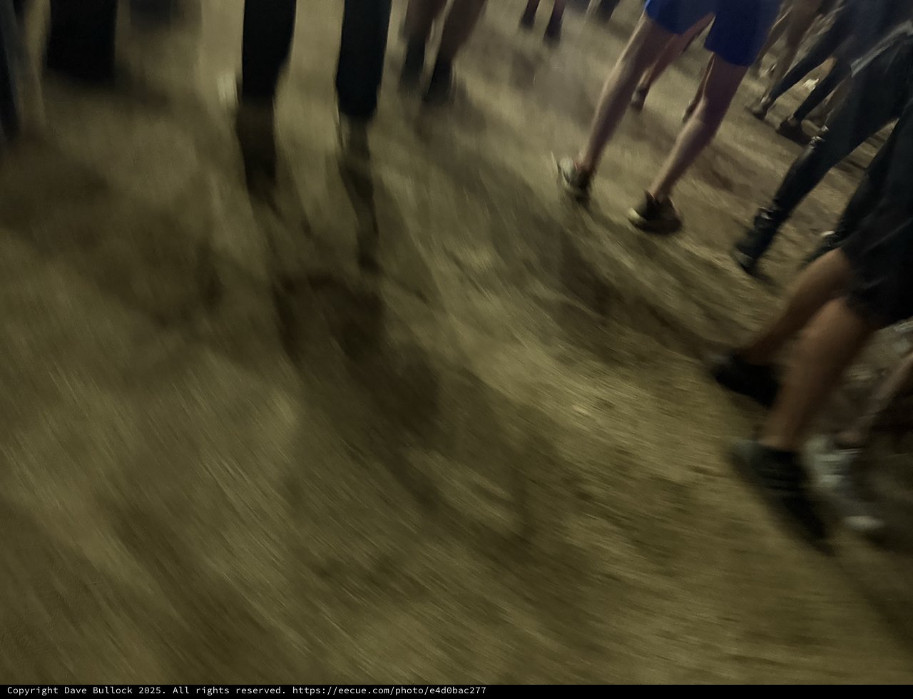 Motion Blur Dance Floor: Legs in Movement