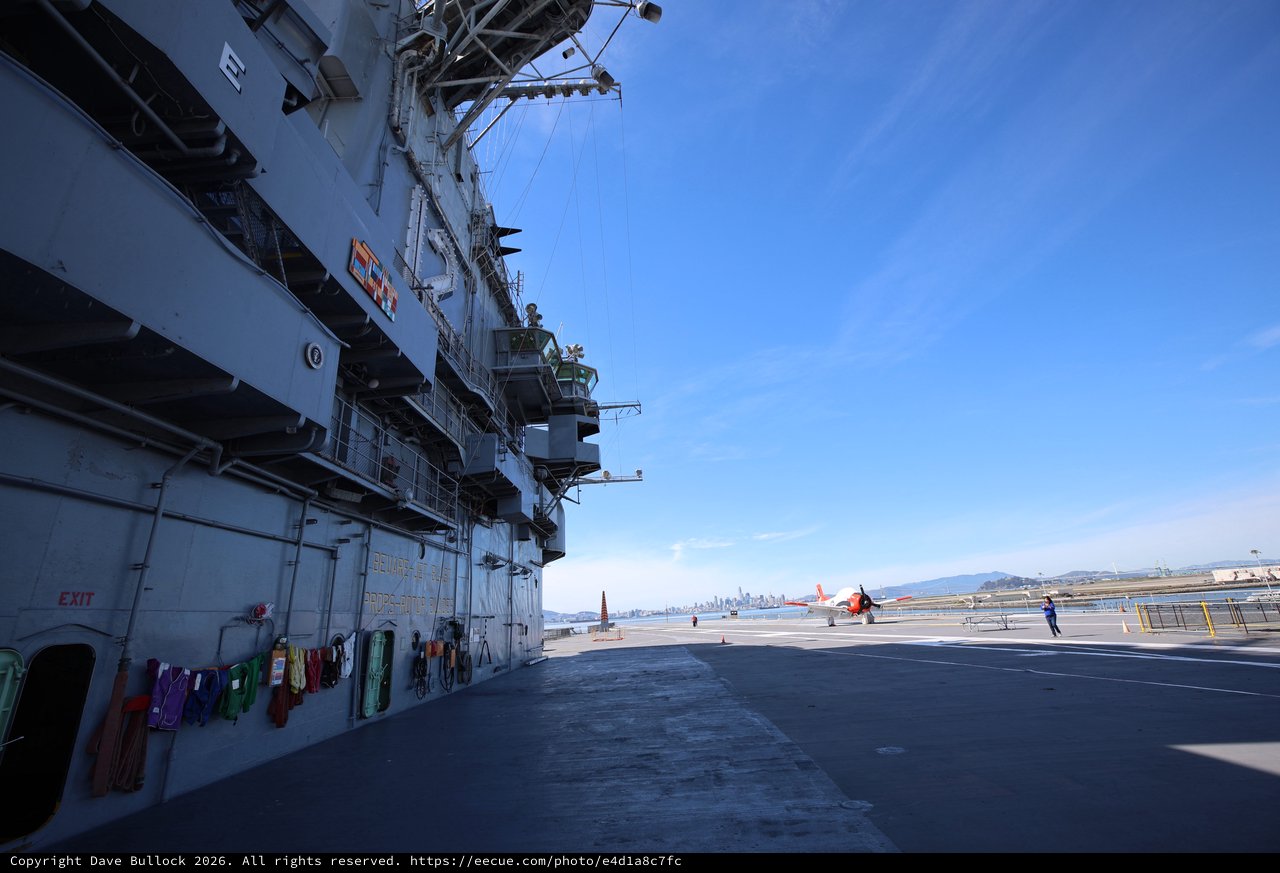 Flight Deck of USS Hornet Aircraft Carrier Museum