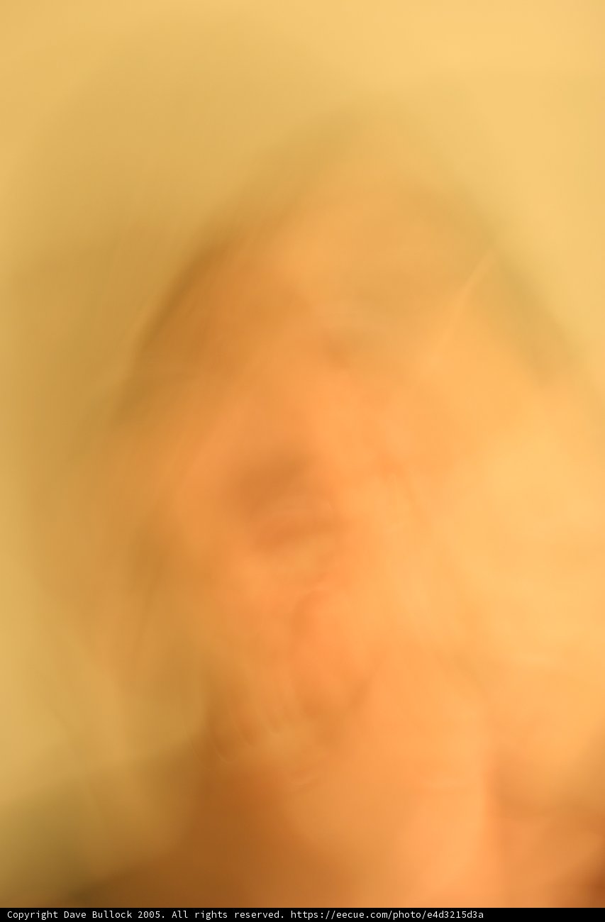 Blurry Reflection in the Bathroom