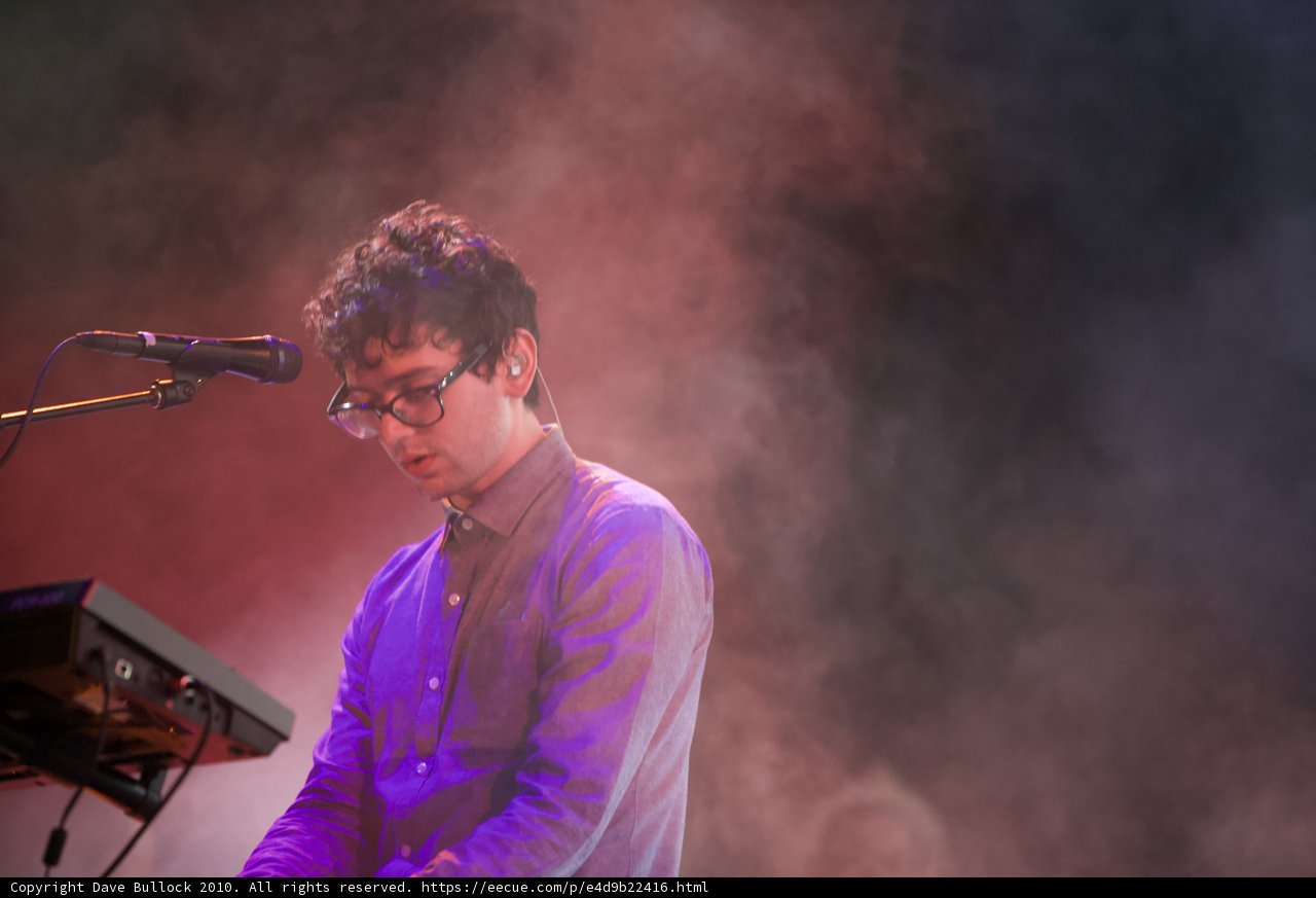 Benjamin Goldwasser Performing on Electronic Keyboard