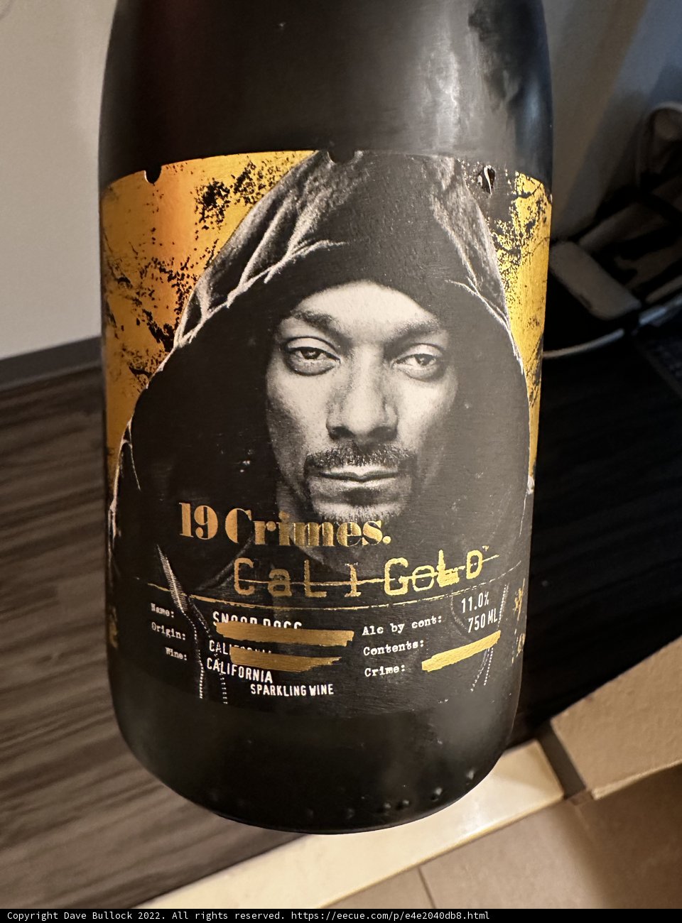 Sipping on Snoop's Stout