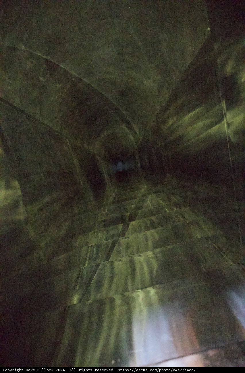 Illuminated Journey through the Tunnel