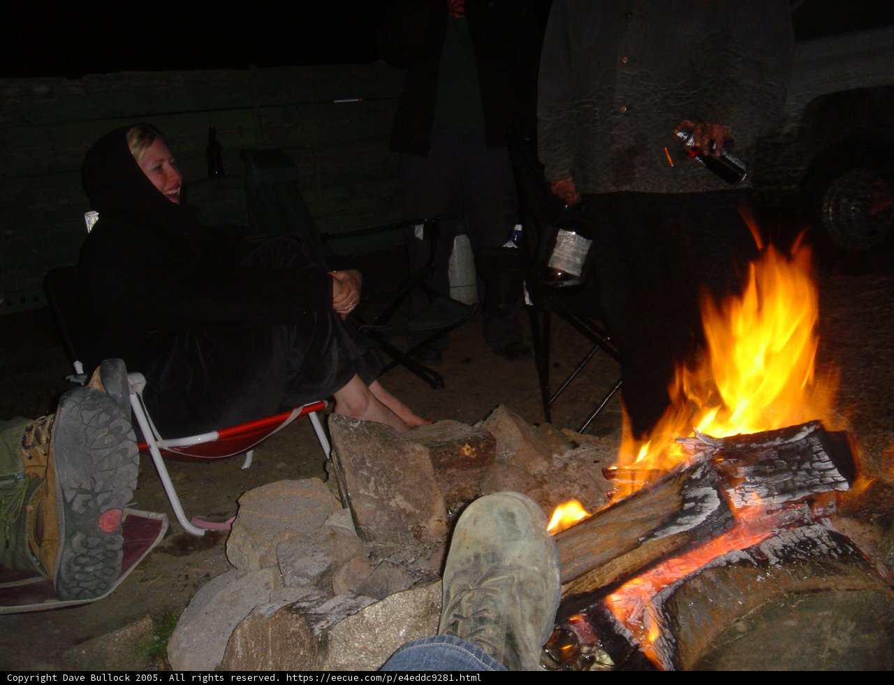 Relaxing by the Fire