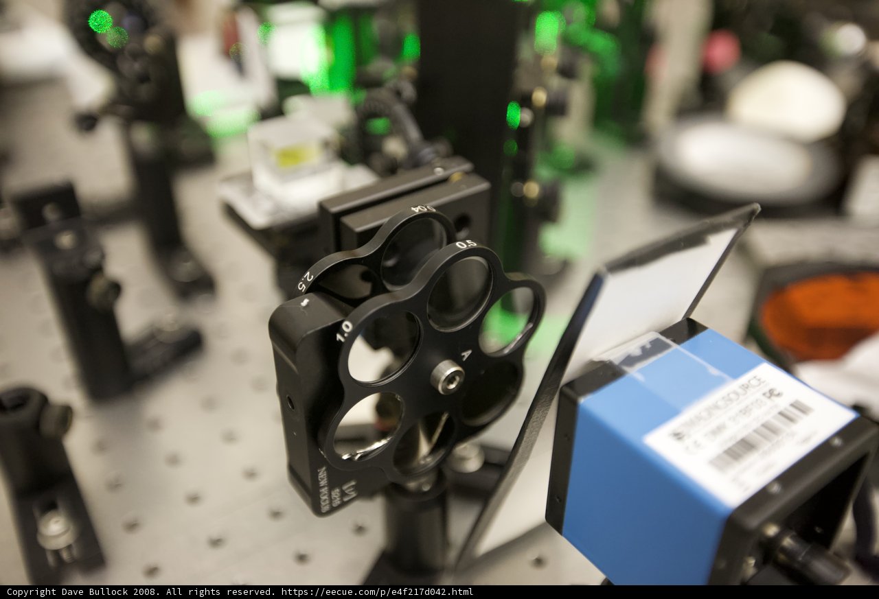 Green-Light Microscope in Caltech Research Lab