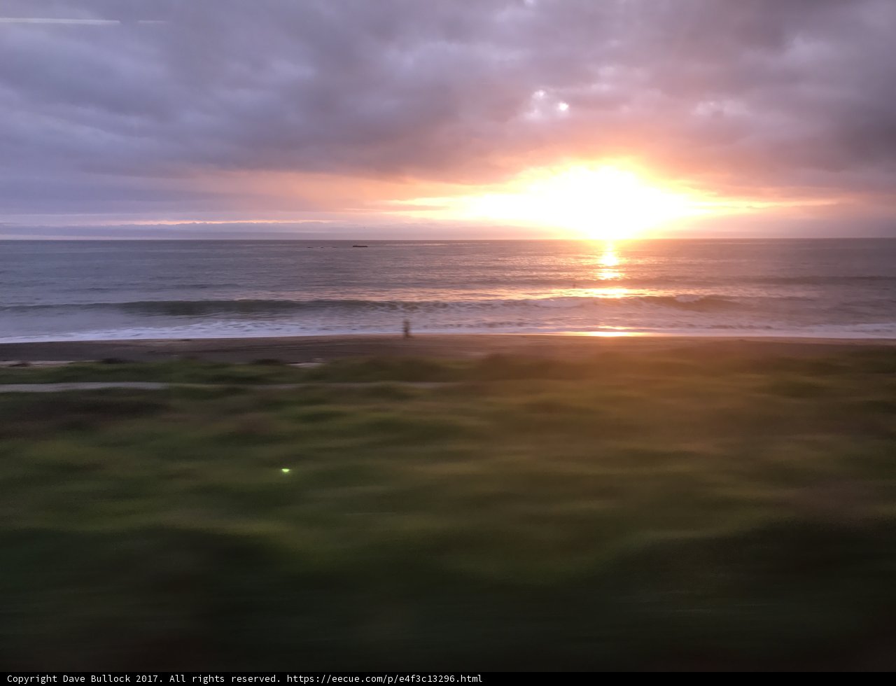 Flare and Ocean Hues at San Clemente