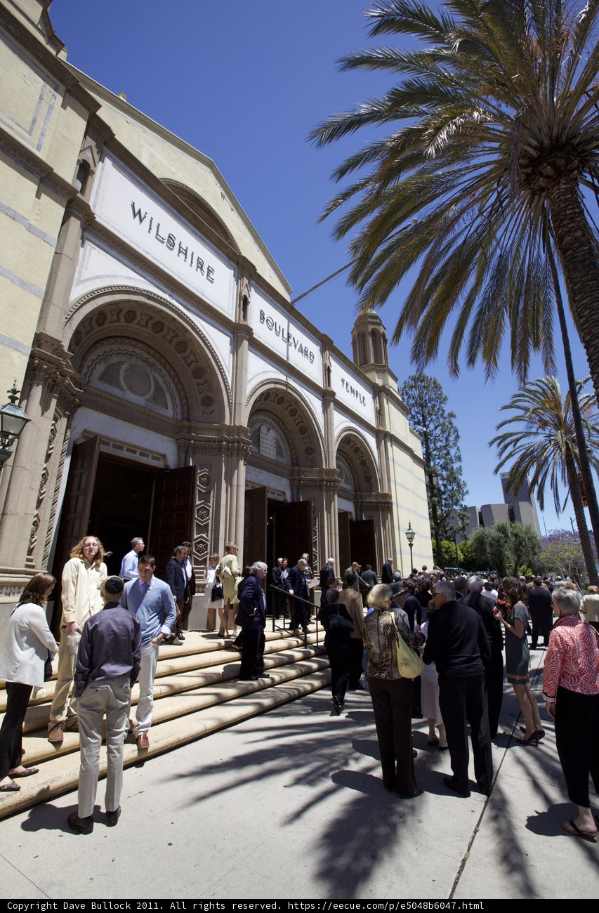Gathering outside the Church