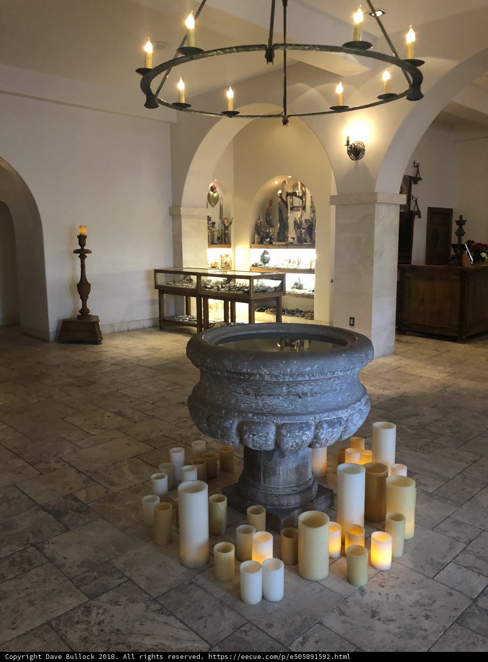 A Serene Altar in a Church Crypt