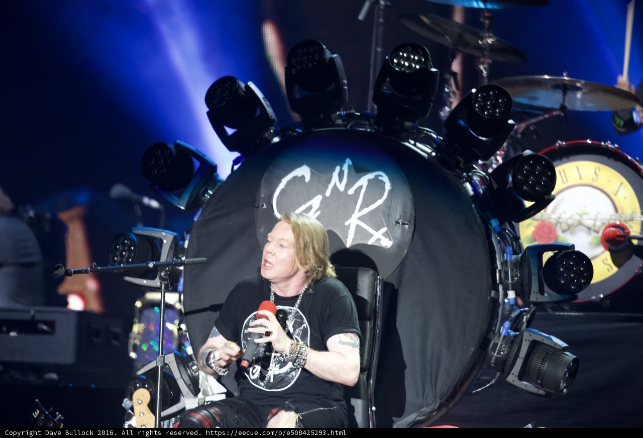 Axl Rose rocks out with wheelchair-bound drummer