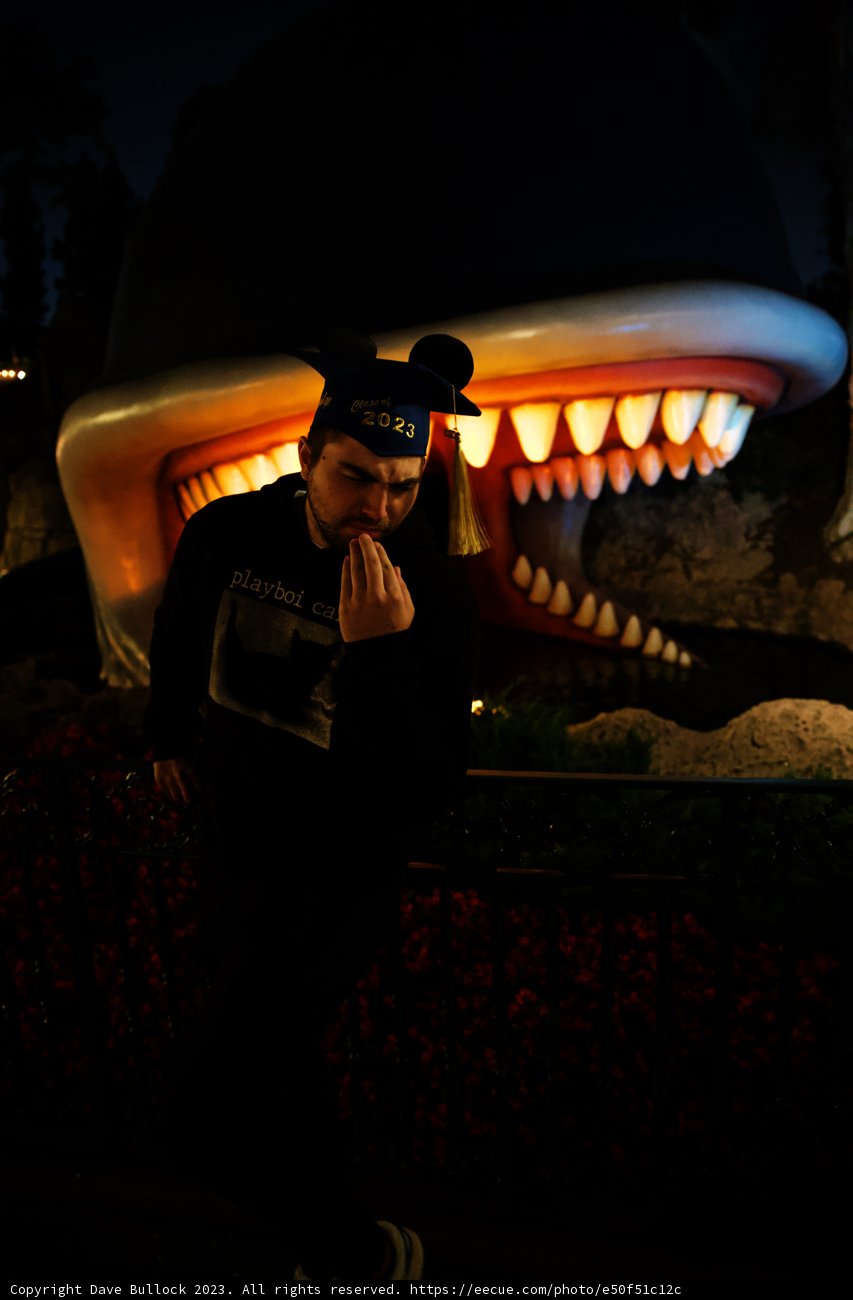 Chilling with Jaws at Disneyland