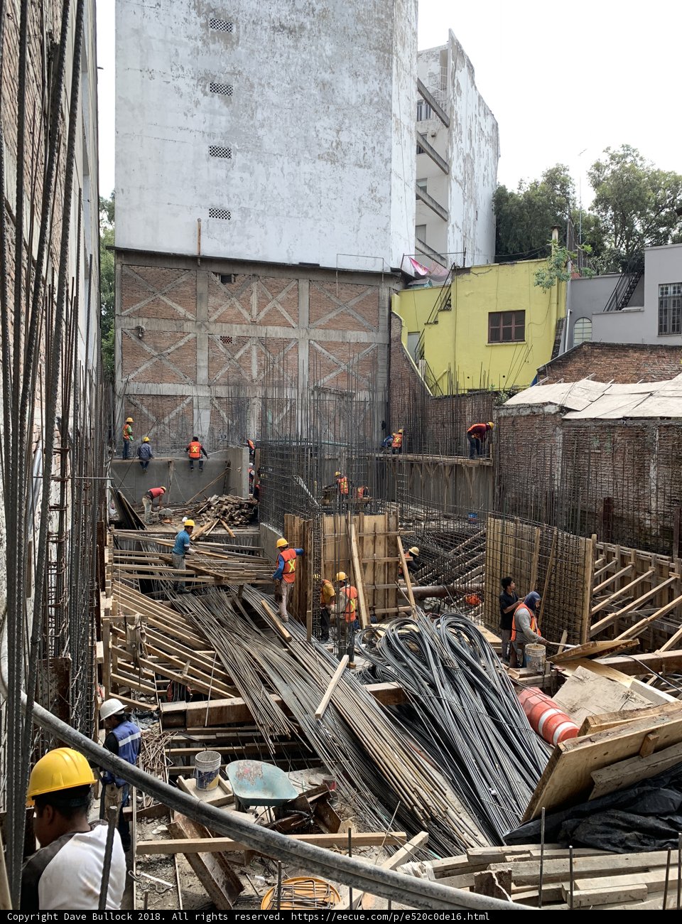Busy Workers on a Construction Site
