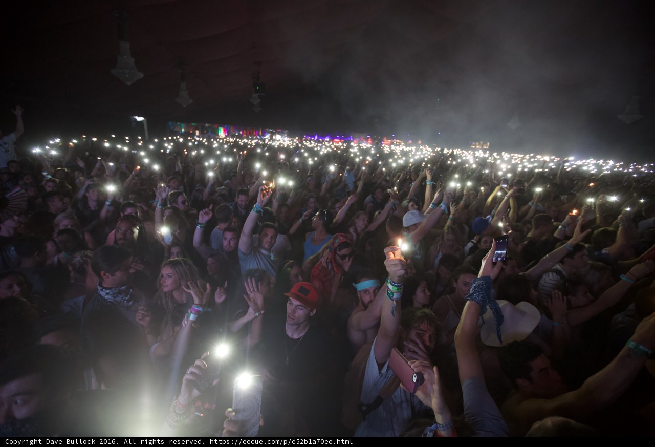 Phone lights up the Urban Nightlife