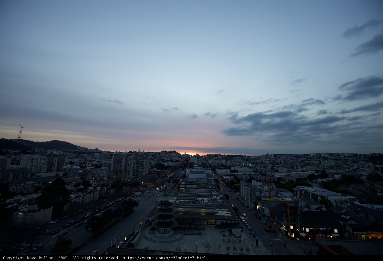 Sunset over the City by the Bay