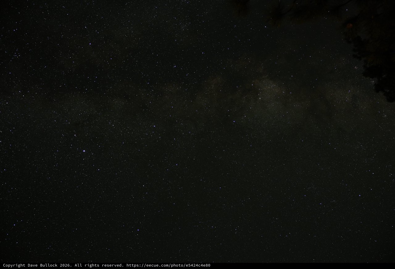 Milky Way Arches Over Mount Lassen Wilderness