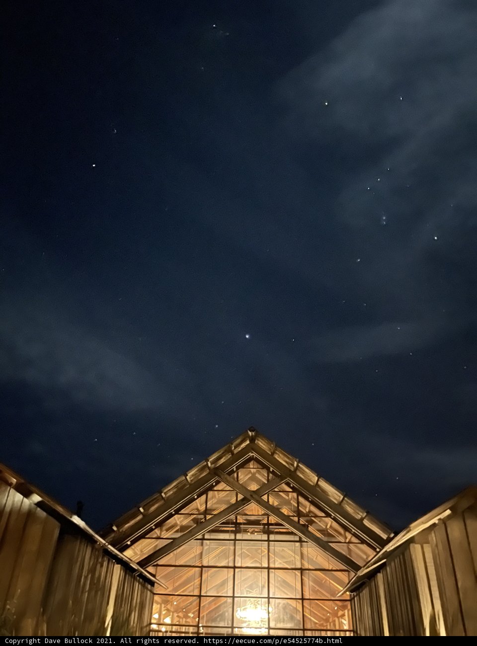 Starry Night Above the Countryside Barn